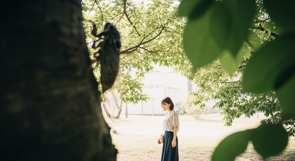 蝉の鳴き声が少ない気がする..